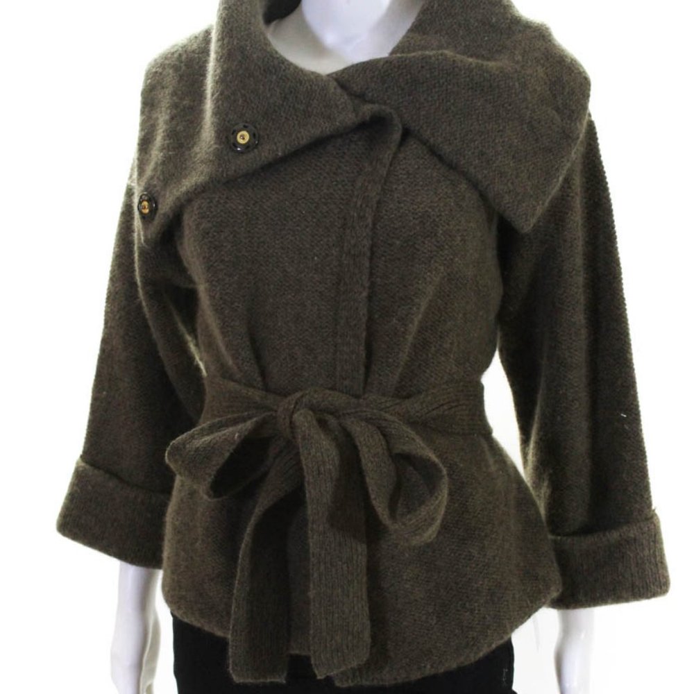 Marc by Marc Jacobs Belted Cardigan Moss Green